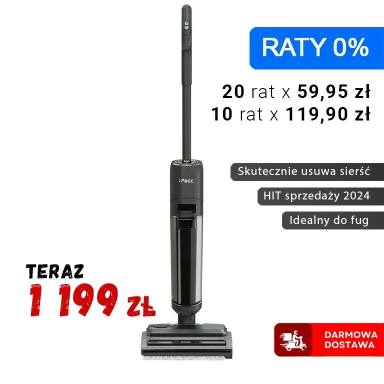 Mop bezprzewodowy elektryczny iPacc Vacuum Mop Pro 7 GT